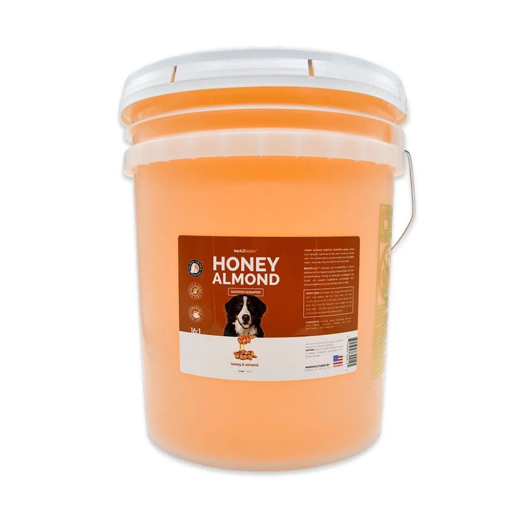 Bark2Basics Honey Almond Shampoo, 5 Gallon Pail