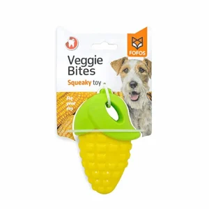 Barkbutler x Fofos Vegi Bites Corn Squeaky Toy for Dogs