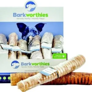 Barkworthies Beef Trachea Dog Treats-12-inch-{L+ax}