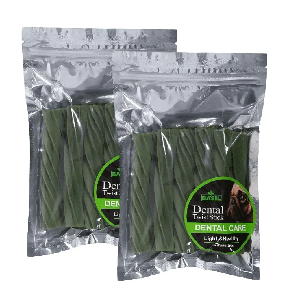 Basil Dental Care Stick Chew Dog Treats - Image 2