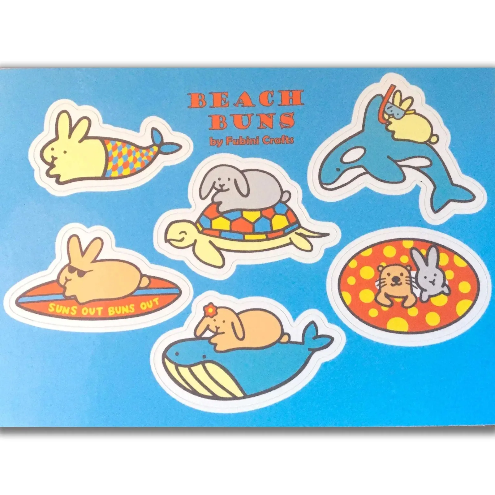 Beach Buns STICKER SHEET