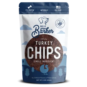Beg & Barker Whole Turkey Chips Dog Treats 8 oz
