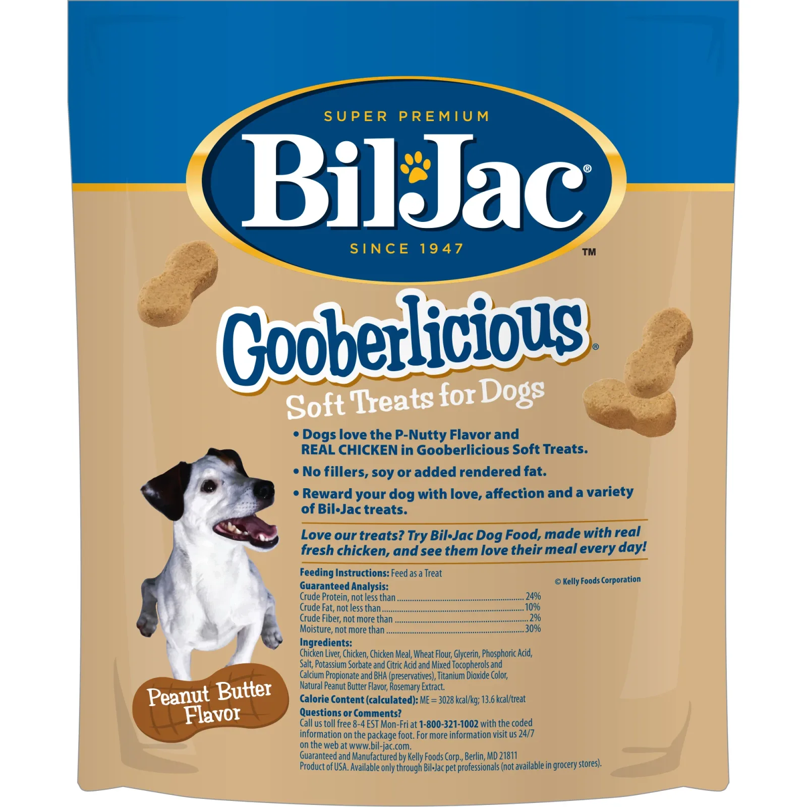 Bil-Jac 10 oz Gooberlicious Dry Dog Treat - Image 2