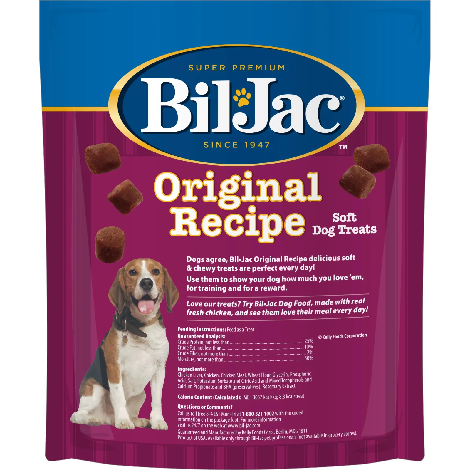 Bil-Jac 10 oz Original Recipe Liver Dry Dog Treat - Image 2