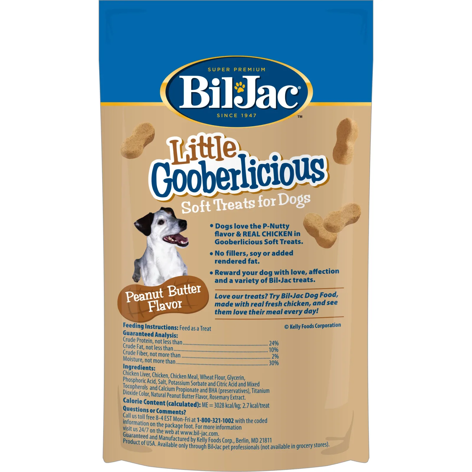Bil-Jac 4 oz Little Gooberlicious Dry Dog Treat - Image 2