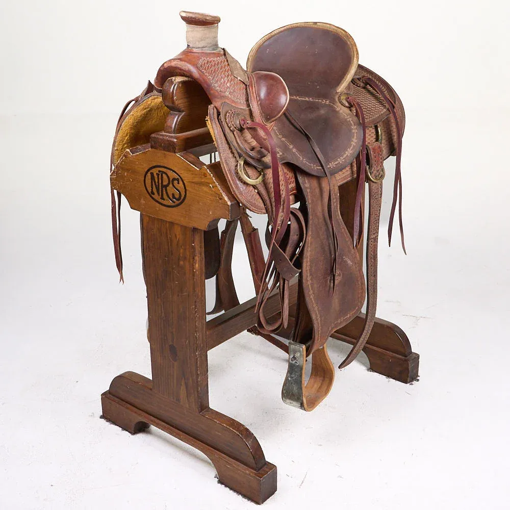 Billy Cook Used 15.5in 1/2 Breed Basket Stamped Billy Cook Wade Saddle