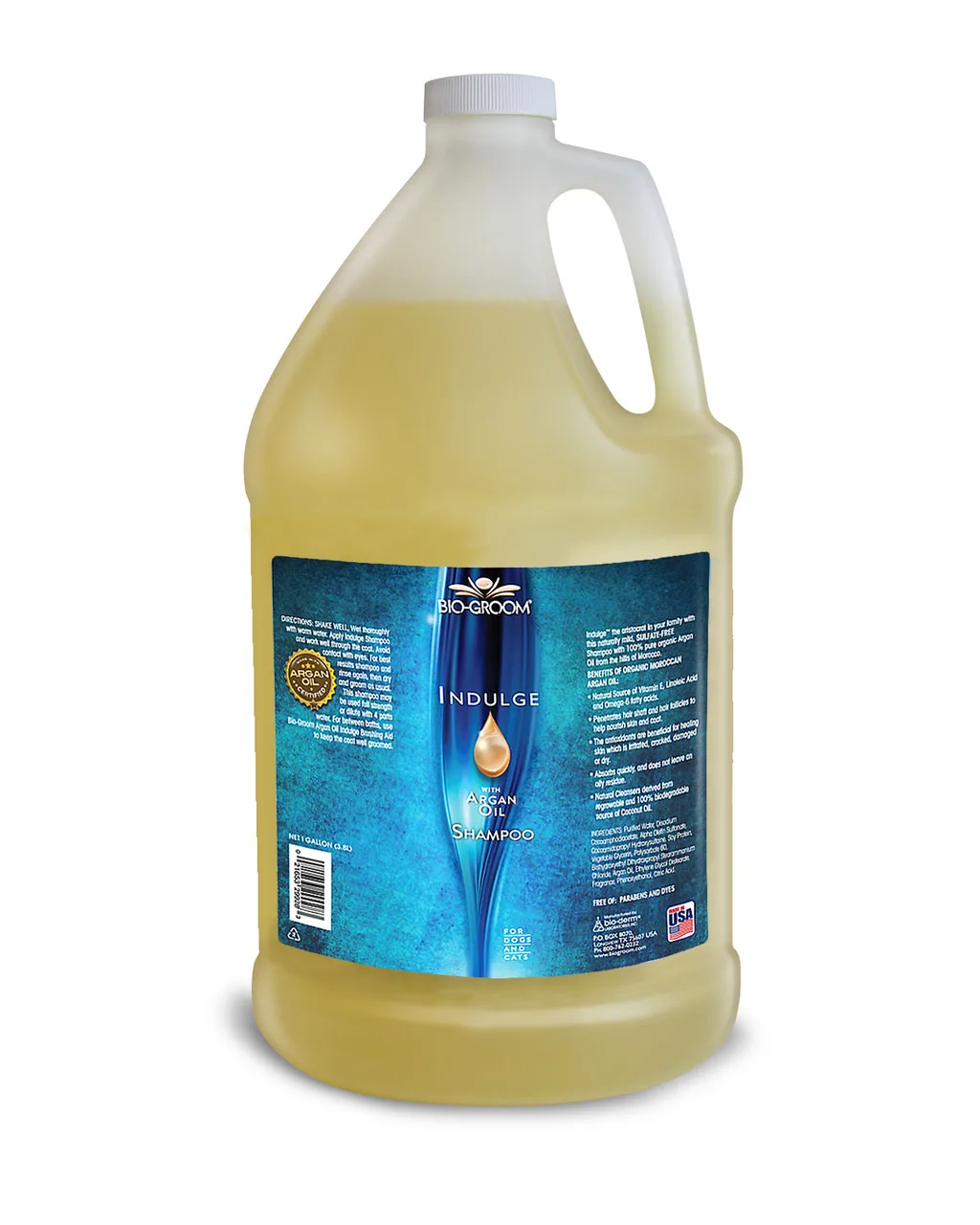 Bio-Groom Indulge Sulfate-Free Argan Oil Shampoo, 1 Gallon