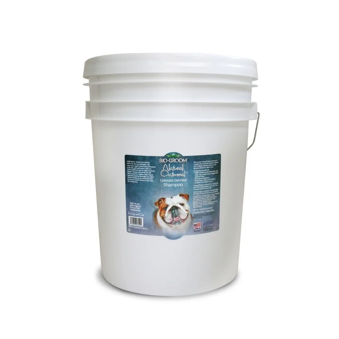 Bio-Groom Oatmeal Anti-Itch Dog & Cat Shampoo, 5 Gallon Pail