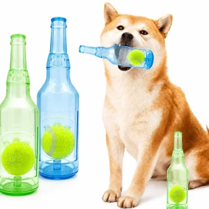 Bite-Resistant Tennis Ball Bottle Dog Chew Toy