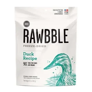 Bixbi Rawbble Dog Freeze Dried Duck 12oz {L+x}