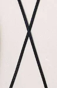 Black Spur Strap With Silver Buck