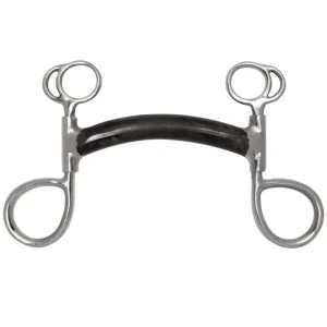 Black Steel Mullen Mouth Swivel Bumper Bit 5 Brn