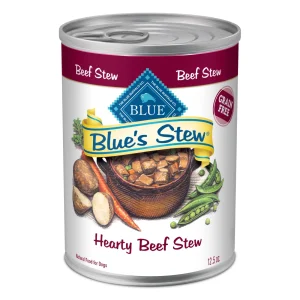 Blue Buffalo Blue's Stew Grain-Free Wet Dog Food, Made with Natural Ingredients, Hearty Beef Stew, 12.5-oz. Can