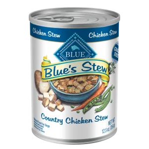 Blue Buffalo Blue's Stew Natural Wet Dog Food, Made with Natural Ingredients, Country Chicken Stew, 12.5-oz. Can