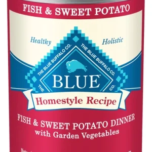 Blue Buffalo Homestyle Recipe Fish & Sweet Potato Dinner with Garden Vegetables Canned Dog Food