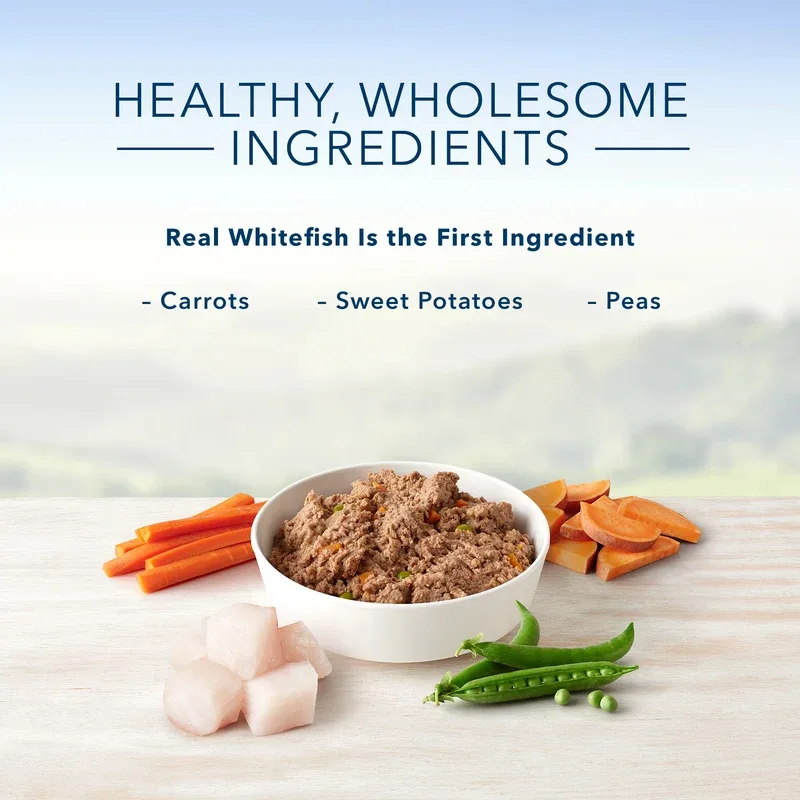 Blue Buffalo Homestyle Recipe Fish & Sweet Potato Dinner with Garden Vegetables Canned Dog Food - Image 2