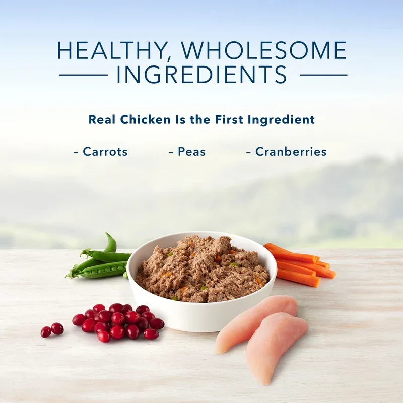 Blue Buffalo Homestyle Recipe Healthy Weight Chicken Dinner with Garden Vegetables Canned Dog Food - Image 2