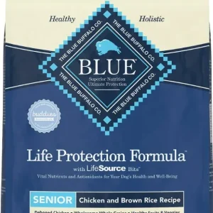 Blue Buffalo Life Protection Natural Chicken & Brown Rice Recipe Senior Dry Dog Food