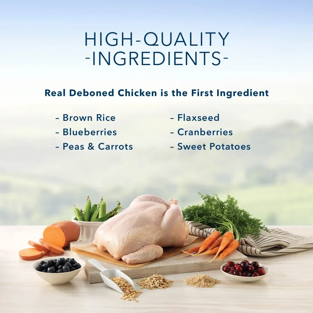 Blue Buffalo Life Protection Natural Chicken & Oatmeal Recipe Small Breed Puppy Dry Dog Food - Image 2
