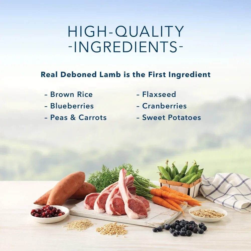 Blue Buffalo Life Protection Natural Lamb & Oatmeal Recipe Puppy Dry Dog Food - Image 2