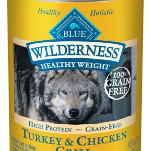 Blue Buffalo Wilderness Healthy Weight Grain Free Turkey & Chicken Grill Adult Canned Dog Food