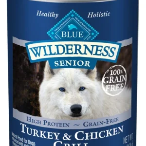 Blue Buffalo Wilderness Turkey & Chicken Grill Senior Canned Dog Food