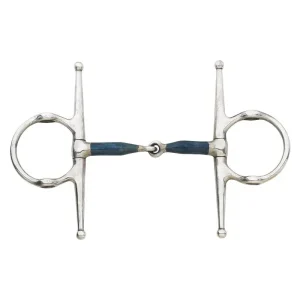 Blue Steel Jointed Full Cheek Gag Bit