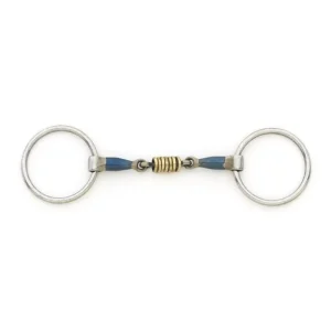 Blue Steel Loose Ring Bit with Brass Rollers