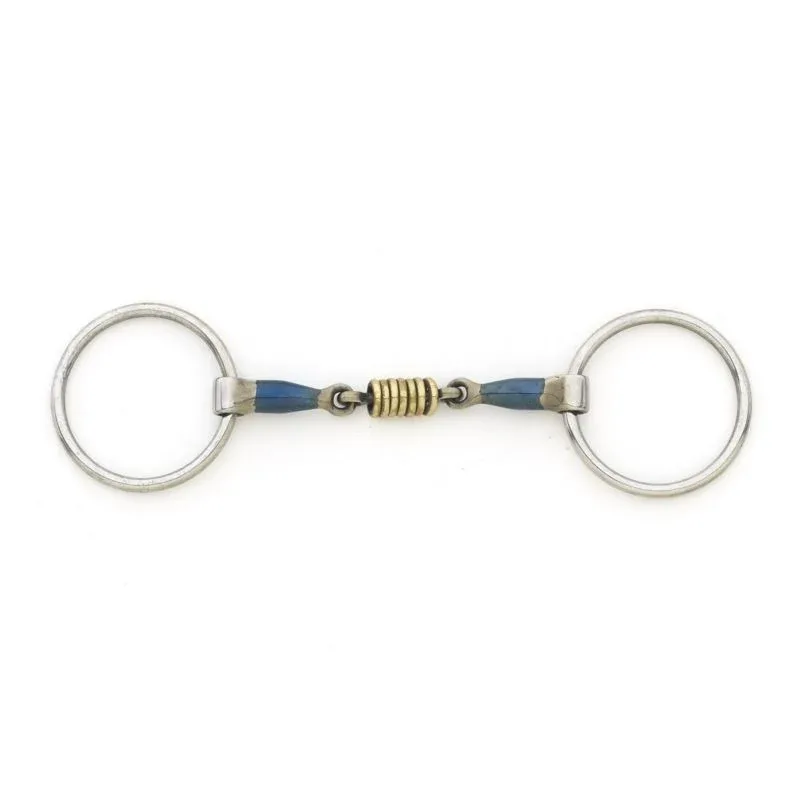 Blue Steel Loose Ring Bit with Brass Rollers