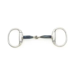 Blue Steel Med Weight Round Ring Eggbutt Bit