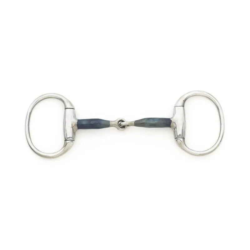 Blue Steel Med Weight Round Ring Eggbutt Bit