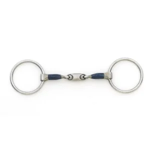Blue Steel Oval Peanut Mouth Loose Ring Bit