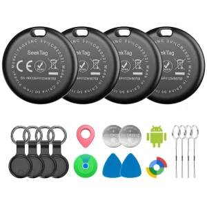 Bluetooth Pet Tracker 4-Pack with 2-Year Battery