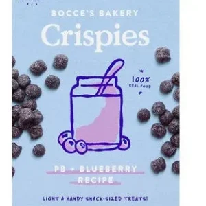 Bocce's Bakery Dog Crispies Peanut Butter & Blueberry 10oz {L+}