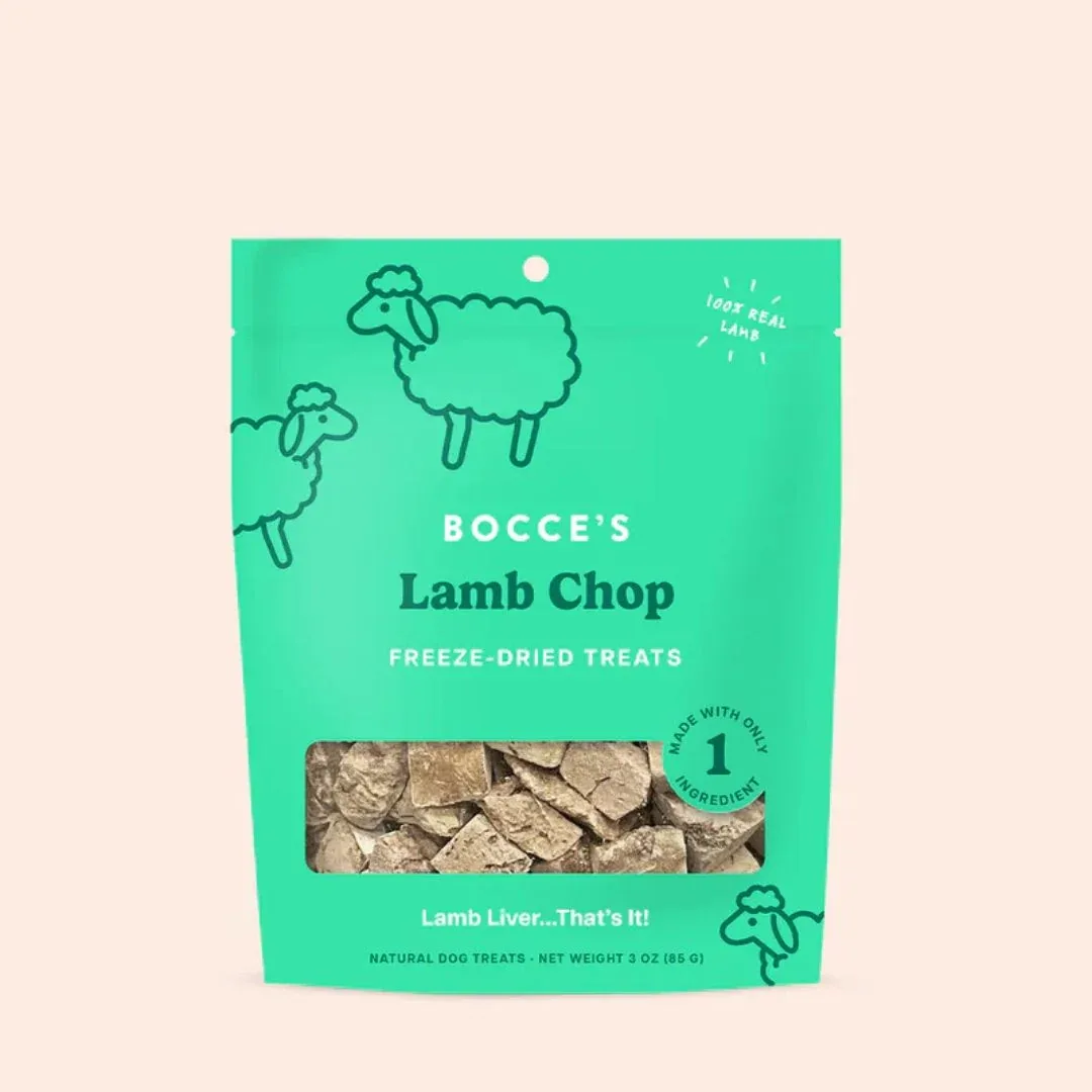 Bocce's Bakery Dog Freeze-Dried Lamb Chop Dog Treat, 3 oz