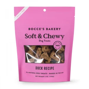 Bocce's Bakery Dog Soft And Chewy Duck, 6 oz