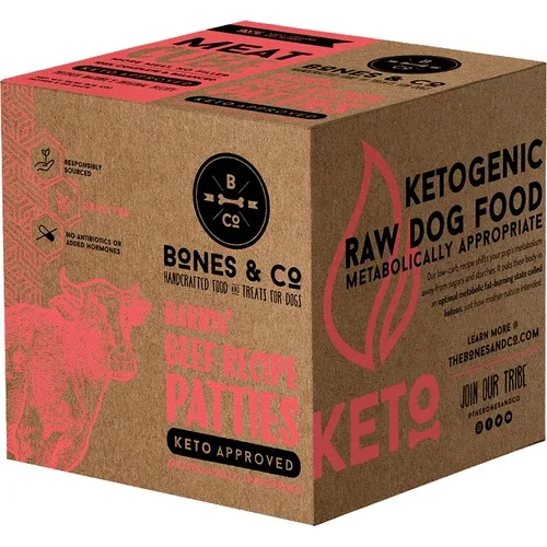 Bones Dog Frozen Grain Free Meat Cube Beef 18 lb SD-5 - Image 2