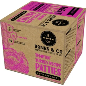 Bones Dog Frozen Meat Cube Turkey - 18 lb SD-5 (D)