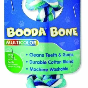 Booda 2-Knot Rope Bone Dog Toy Multi-Color X-Small