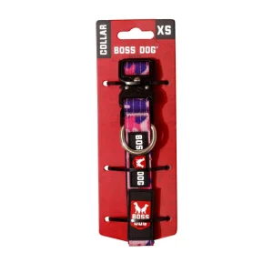 Boss Dog Tactical Adjustable Dog Collar Pink Camo, X-Small, 11-14 in