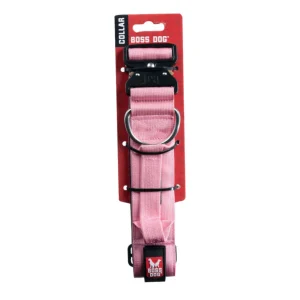 Boss Dog Tactical Adjustable Dog Collar Pink, X-Large, 20-28 in