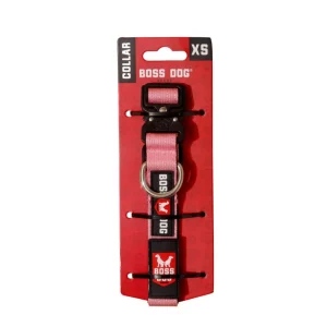 Boss Dog Tactical Adjustable Dog Collar Pink, X-Small, 11-14 in