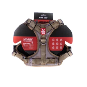 Boss Dog Tactical Dog Harness Tan Camo, Medium