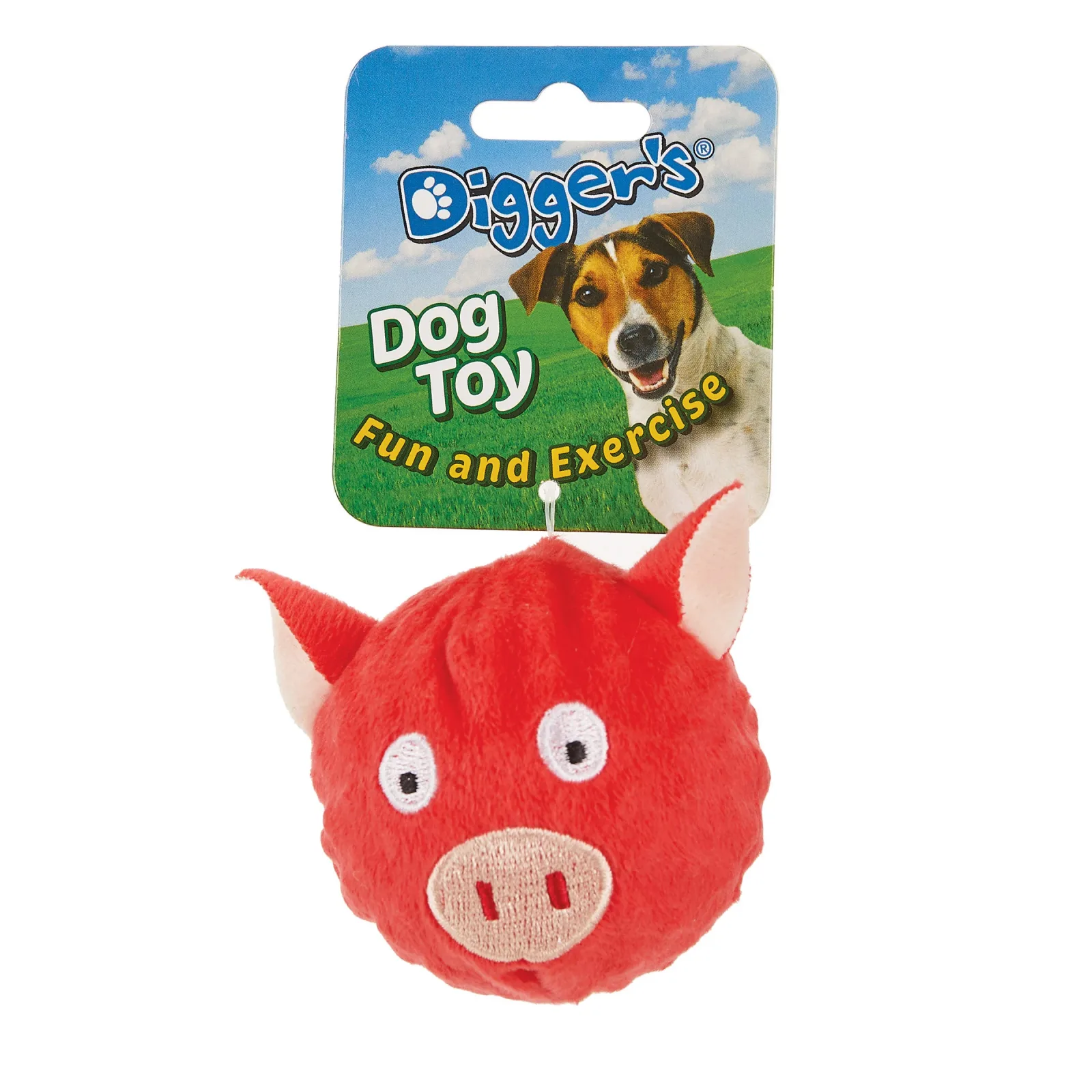 Boss Pet Latex Spike Ball W Plush Cover - Image 2