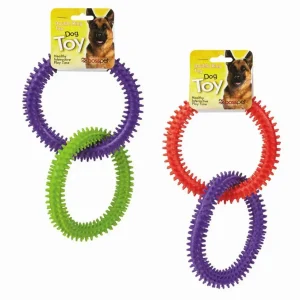 Boss Pet Products Tpr 2 Ring Dog Toy