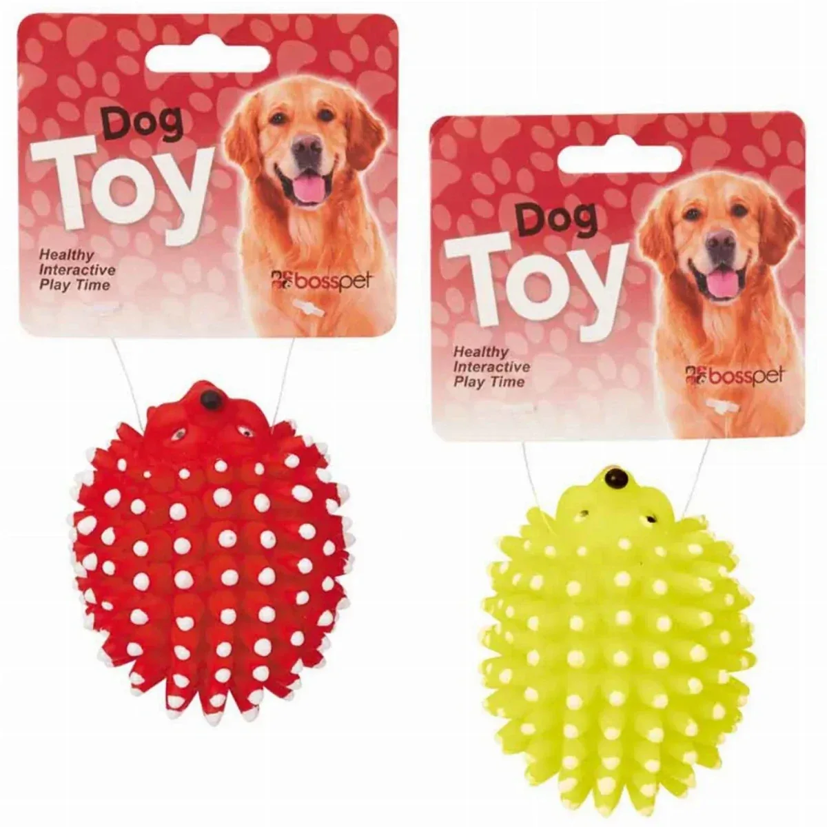 Boss Pet Products Vinyl Hedgehog Dog Toy