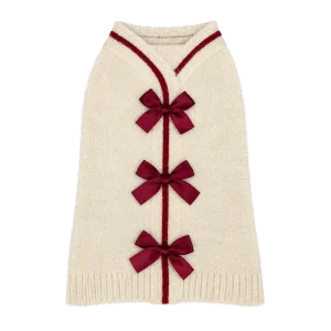 BOW CARDIGAN SWEATER