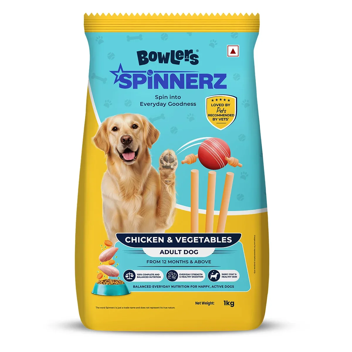 Bowlers Spinnerz Chicken & Vegetables Adult Dog Dry Food