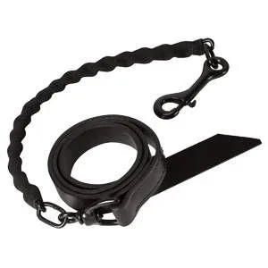 Brahma Webb Covered Chain Cattle Lead Brown