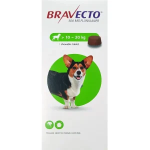 Bravecto Chews For Dogs 22-44 lbs (10-20 kg)
